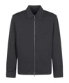 Givenchy Zip-up Long-sleeved Shirt In Black