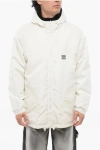 Givenchy Zip-up Padded Parka Jacket With Embroidered Logo In White