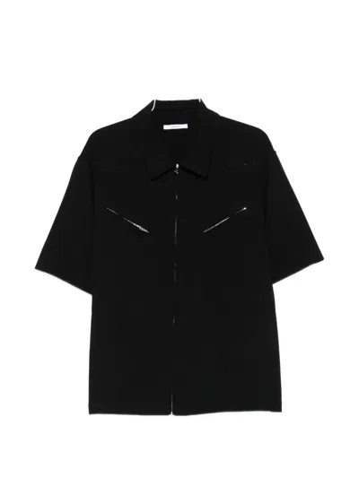 Givenchy Zip-up Shirt Jacket In Black