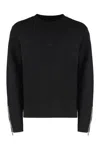 Givenchy Zip-cuff Wool Sweater In Black