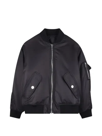 Givenchy Kids' Zip-fastening Bomber Jacket In Black