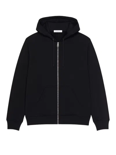 Givenchy Zip-front Hoodie In Black