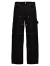 Givenchy Zip-off Carpenter Denim Cargo Pants In Black