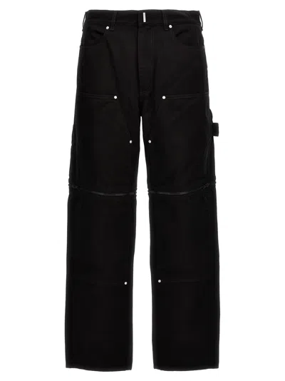 Givenchy Zip-off Carpenter Denim Cargo Pants In Black