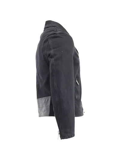 Pre-owned Givenchy Zipped Cotton Biker Jacket In Black
