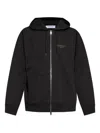 Givenchy Relaxed-fit Black Zip-up Hoodie With Drawstring Hood