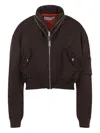 Givenchy Cropped Flap Pocket Jackets With High Collar