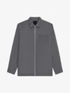 GIVENCHY ZIPPED SHIRT IN WOOL