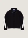 Givenchy Zipped Sweatshirt In Scuba With Satin Couture Detail In Black