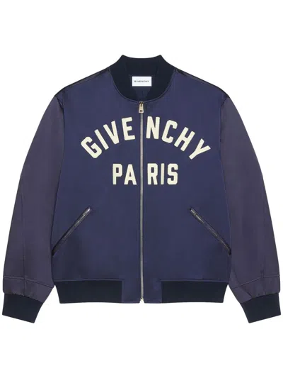 Givenchy Zipped Version Satin Over Clothing In Blue