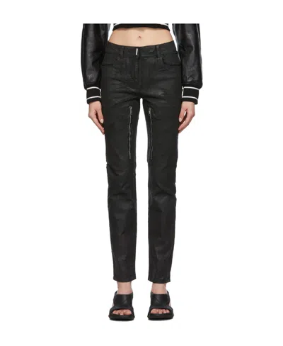 Givenchy Zipper Detail Jeans In Black