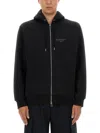 Givenchy Relaxed-fit Black Zip-up Hoodie With Drawstring Hood