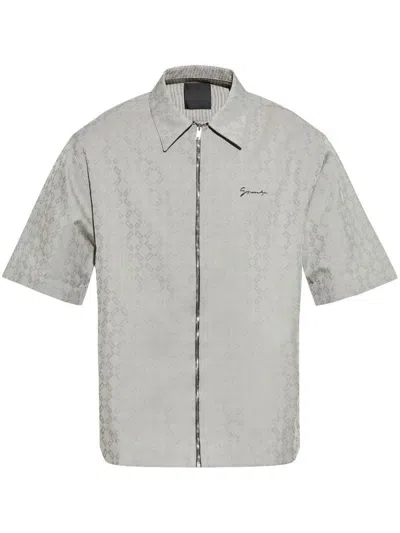 Givenchy Zipper Shirt In Grey