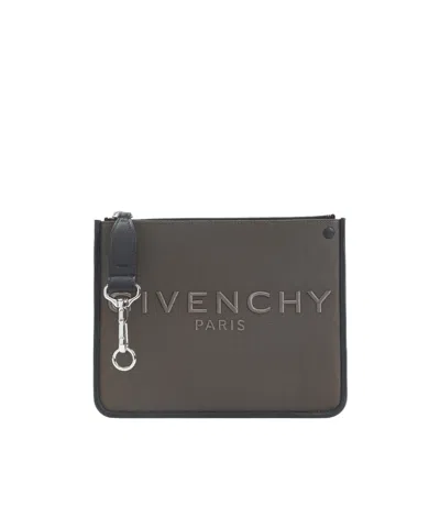 Givenchy Zipper Wallet In Gray