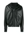 Givenchy Zippered Leather Jacket In Black