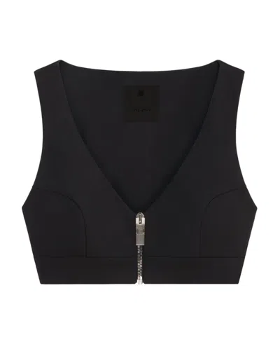 GIVENCHY BRA TOP IN WOOL WITH ZIP