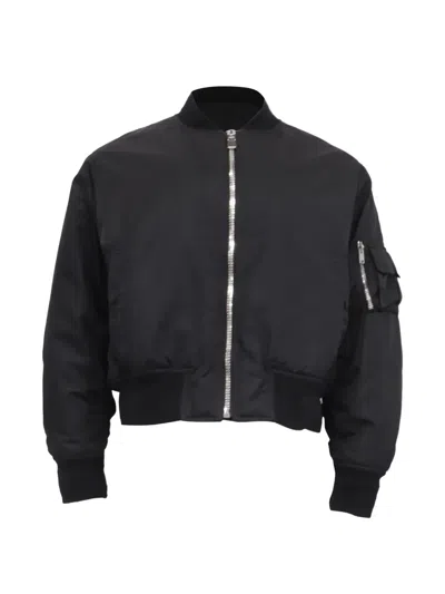 Pre-owned Givenchy Zip-up Bomber Jacket In Black