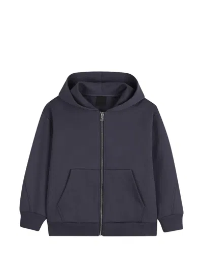 Givenchy Kids' Zip-up Hoodie In Blue