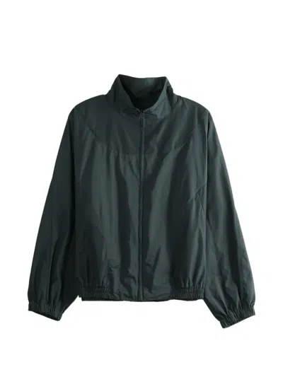 Givenchy Lightweight High Collar Coat Elasticated Cuffs Hem In Green