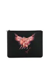 Givenchy Zodiac Pig Graphic Leather Pouch