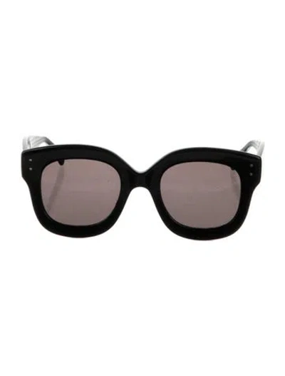 Pre-owned Givenchy Zurich Rectangular Oversize Sunglasses In Black