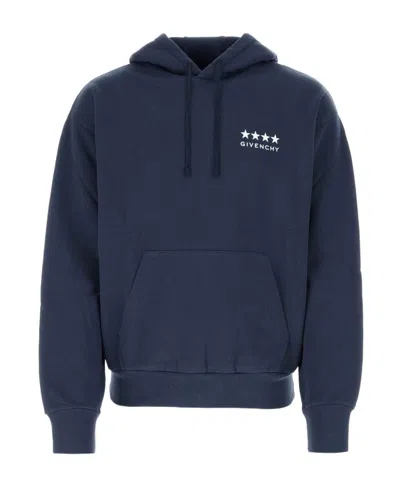 GIVENCHY GIVENCHY	LOGO EMBROIDERED DRAWSTRING HOODIE