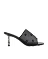 Givenchy G-cube 70 Leather And Mesh Mules In Black