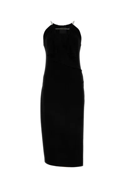 Givenchy -style Black? Viscose Mini Dress For Women