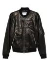 Givenchy Zip-up Leather Bomber Jacket In Black