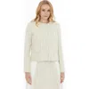 Gizia Button-front Long-sleeve Jacket In Neutral