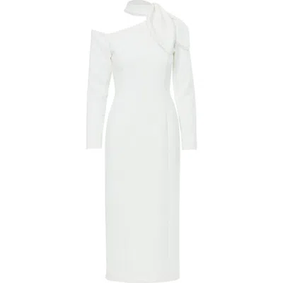 Gizia Embellished Maxi Dress With Concealed Back In White