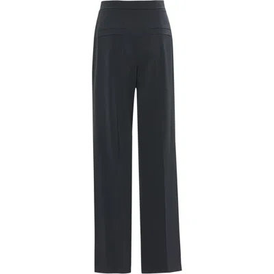 Gizia Front Pleated Wide Leg Trousers Black