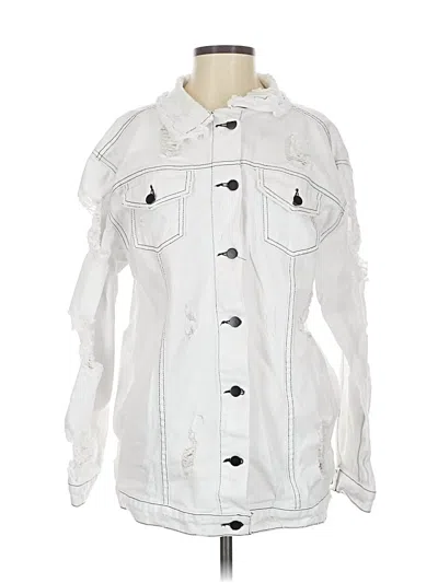 Pre-owned Gjg Denim Denim Jacket In White