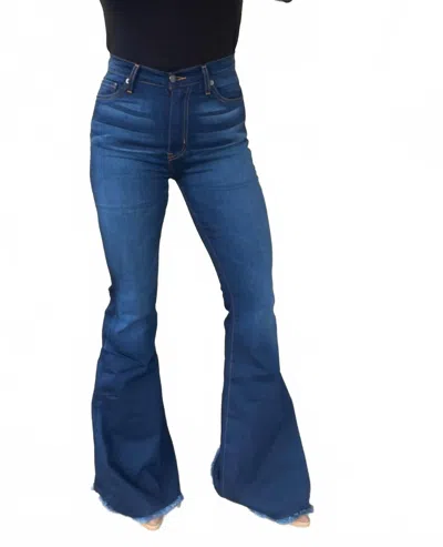 Gjg Denim The Presley Flare Jean In Med Wash In Multi