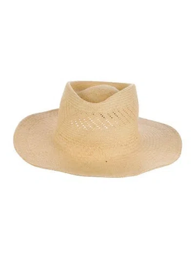 Pre-owned Gladys Tamez Straw Hat In Yellow
