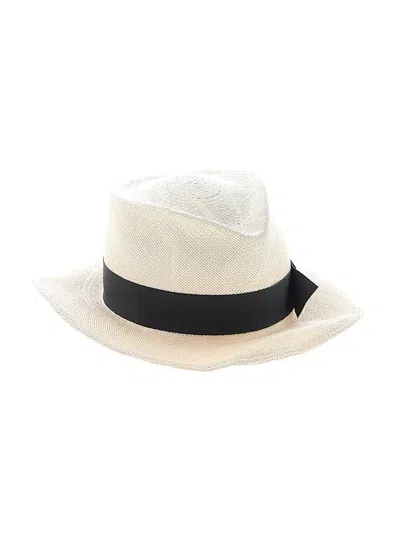 Pre-owned Gladys Tamez Sun Hat In White