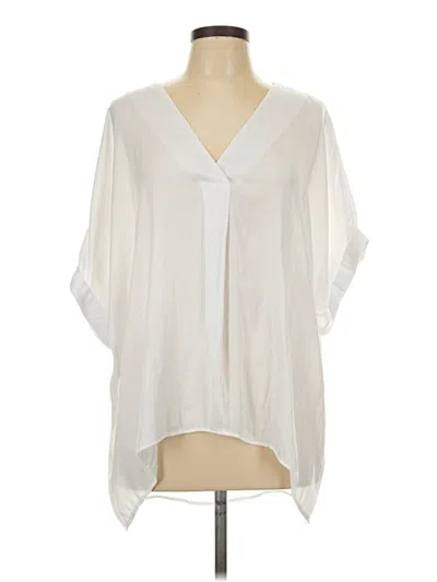 Pre-owned Glam 3/4 Sleeve Blouse In Ivory