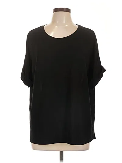 Pre-owned Glam 3/4 Sleeve T-shirt In Black