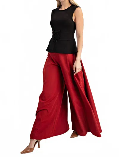 Glam A-line Palazzo Pants In Sienna In Gold