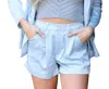 GLAM ALL OF THE LIGHTS SHORTS IN BABY BLUE