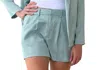 Glam All Of The Lights Shorts In Mint In Green