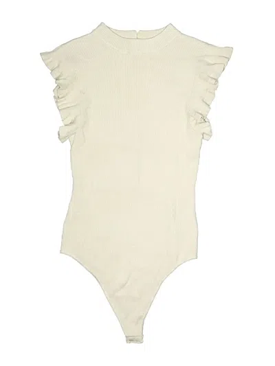 Pre-owned Glam Bodysuit In Ivory