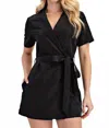 Glam Boss Mode Romper In Black In Black