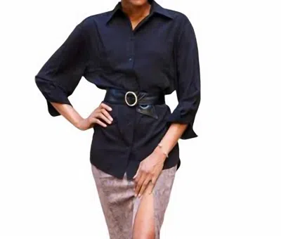 Glam Business In The Front Shirt In Black