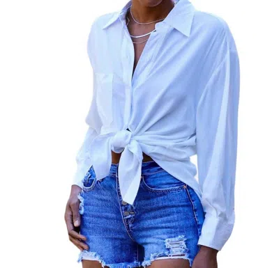 Glam Business In The Front Shirt In White