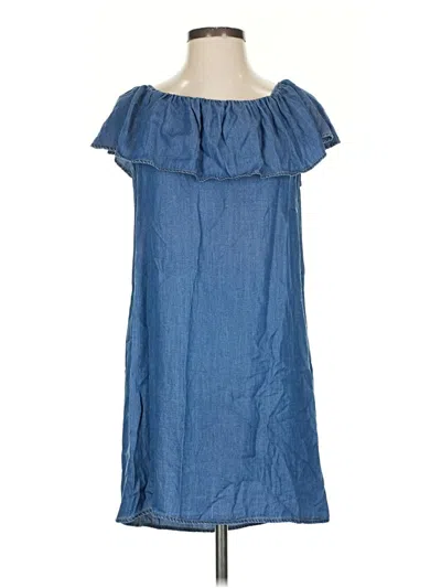 Pre-owned Glam Casual Dress In Blue