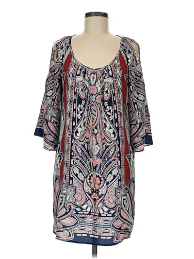 Pre-owned Glam Casual Dress In Blue