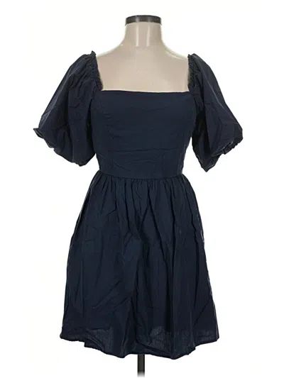 Pre-owned Glam Casual Dress In Blue