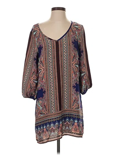 Pre-owned Glam Casual Dress In Brown