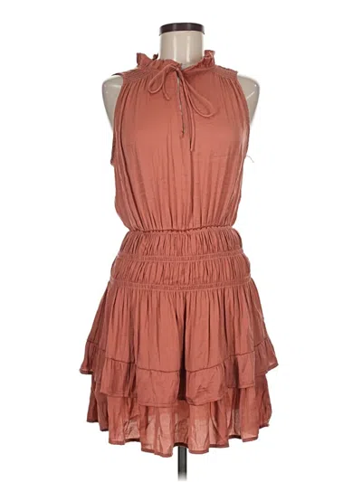 Pre-owned Glam Casual Dress In Brown